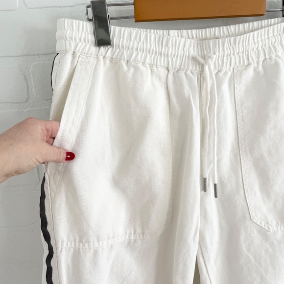 Zadig&Voltaire Parco Trousers Pants Track Streetwear Blokecore Tuxedo White Sz L - Picture 10 of 15